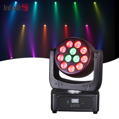 Projecteurs à tête mobile 12*8W LED, éclairage de scène RGBW, éclairage DJ DMX 512, activation sonore pour événements, soirées, mariages, églises, spectacles de groupes de musique live