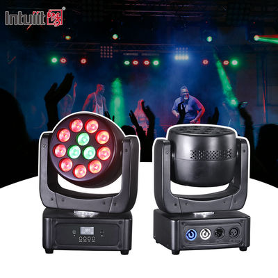 Projecteurs à tête mobile 12*8W RGBW LED, lumières de scène DMX512 Wash pour DJ, discothèque, KTV, mariage et fête.