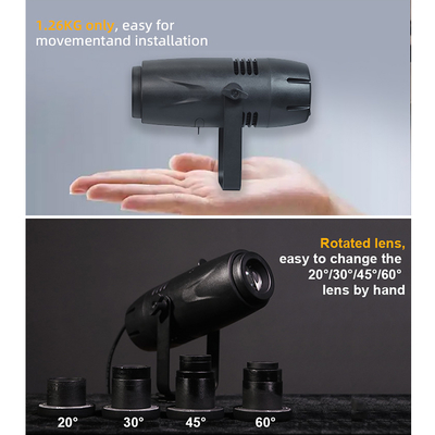 Projecteur Gobo LED personnalisé de 40W Image statique ou dynamique pour publicité
