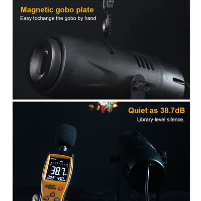 Projecteur Gobo LED personnalisé de 40W Image statique ou dynamique pour publicité