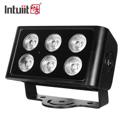 6x5W extérieur IP65 Carré DMX RGBW LED Flood Light Pour la façade du bâtiment LED Wall Washer Flood Light