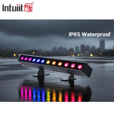 12*2W 4 en 1 IP65 LED Wash Bar batterie alimentée par des lumières de projection RGBW