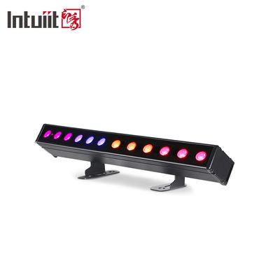 12*2W 4 en 1 IP65 LED Wash Bar batterie alimentée par des lumières de projection RGBW