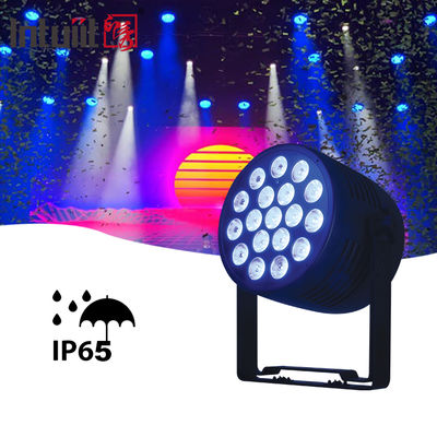 Lumières LED extérieures IP65 - 18x20W RGBWA UV 6in1 étanche DJ Lumière de scène Son activé Auto RDM Support&DMX Control Uplights pour mariage Musique anniversaire Éclairage spectacle de fête Événements Éclairage de scène