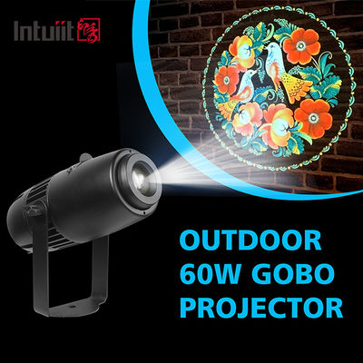 Outdoor 60W IP65 Waterproof LED Logo Projector Aluminum Gobo Projectors Outdoor Advertising Projection