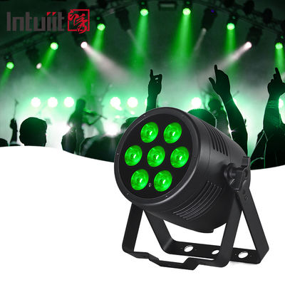 Projecteurs PAR LED étanches d'extérieur 7x20W RGBWA UV 6en1 Lumière LED Contrôle DMX Éclairage de scène Équipement DJ Éclairage disco pour fête, club, bar, mariage, décorations d'Halloween