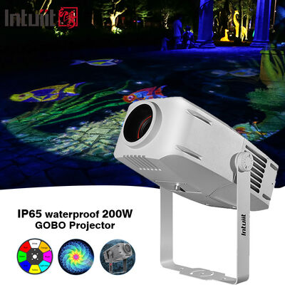 Projection extérieure Gobo de 200 W résistant à l'eau IP65 DMX Projecteur de logo LED