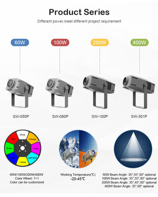 IP65 200W Professionnel à l'extérieur étanche à l'eau LED Effets de la vague d'eau projecteur de lumière de Noël projecteurs pour la décoration du parc