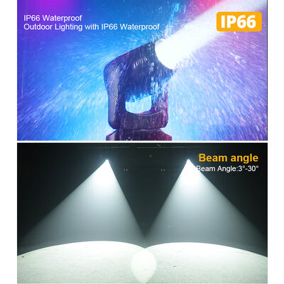 Projecteur asservi LED IP66 CMY 280W BSW Beam Spot Wash pour scène événementielle