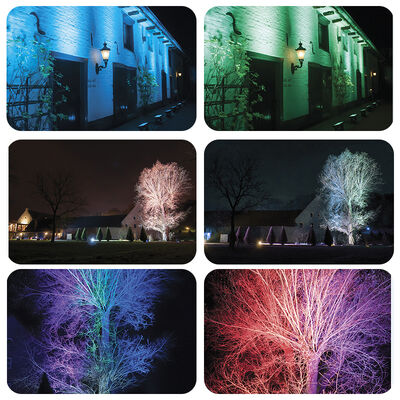 LED 40X10W RGBW 4 en 1 Étanche Extérieur Lave-mur Paysage Lampe LED Projecteur Mural Projecteur