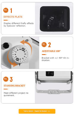 Projecteur d'étoiles laser Firefly Lights Noël RVB Décoloration 13W pour Arbre Plafond Jardin Pelouses Cour Extérieur Intérieur