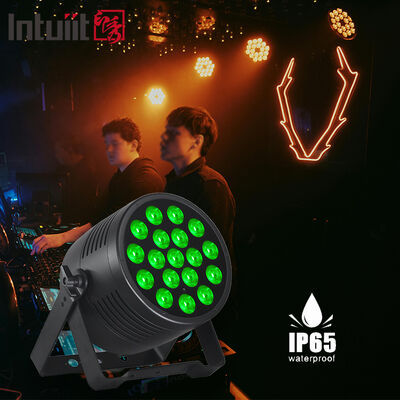 Résistance à l'eau à haut rendement 18x20w LED Par Light DMX512 Contrôle Rgbwa UV Wedding DJ Booth Conception économe en énergie