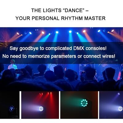 Factory Direct Price LED 12*8W RGBW Moving Head Stage Light with DMX512 Control IP20 Rated for Party Wedding DJ Events