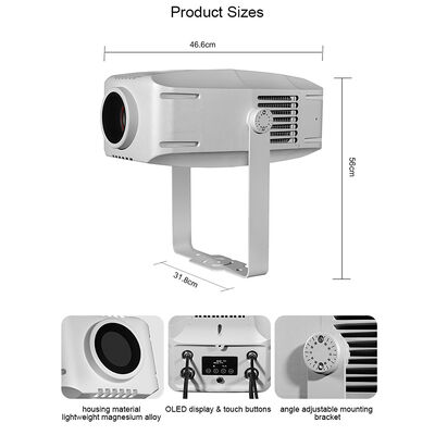 400W IP65 projecteur d'ondes d'eau lumière LED DMX512 effet ondulatoire dynamique extérieur pour bâtiment, piscine et scène