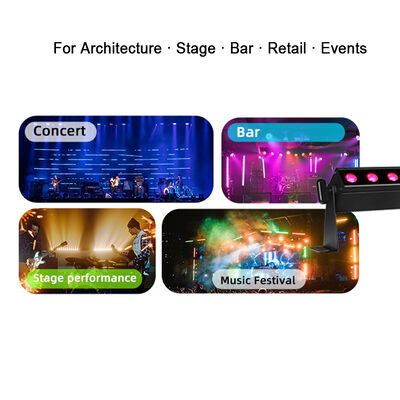 12x2w RGBW LED Wall Washer Bar Light DMX Control Professional Stage Show DJ Disco Equipment