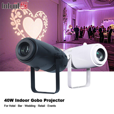 Projecteur LED 40W pour logo Gobo personnalisé, lumière de bienvenue