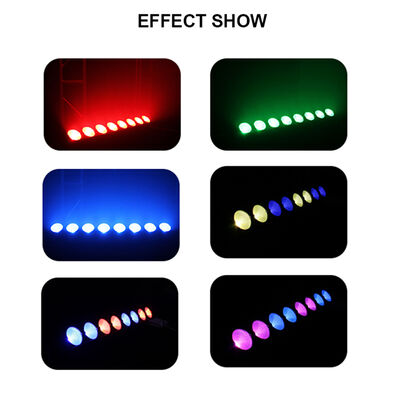 8*15W RGB Led Stage Lights Bar Dj Strobe Party Lights Bar 3 en 1 Wall Washer Light Intérieur avec DMX Control AutoPlay pour la danse de mariage de Noël à l'église