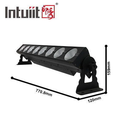 8*15W RGB Led Stage Lights Bar Dj Strobe Party Lights Bar 3 en 1 Wall Washer Light Intérieur avec DMX Control AutoPlay pour la danse de mariage de Noël à l'église