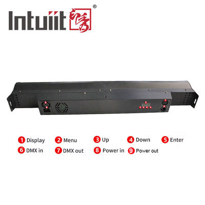 8*15W RGB Led Stage Lights Bar Dj Strobe Party Lights Bar 3 en 1 Wall Washer Light Intérieur avec DMX Control AutoPlay pour la danse de mariage de Noël à l'église