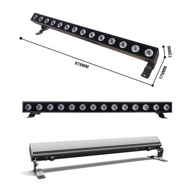 IP65 14*10W RGBW 4in1 LED Lumière de la barre de lavage de mur Lumières de projection extérieure Lumières linéaires DMX512