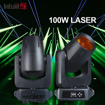 IP66 Tête mobile 100W Lumière laser Tête mobile imperméable à l'eau Tête mobile Feuille d'éclairage pour concert en plein air