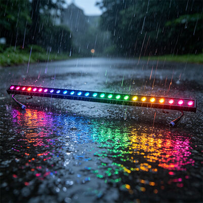 Projecteur LED RGBW DMX 2x24W pour extérieur