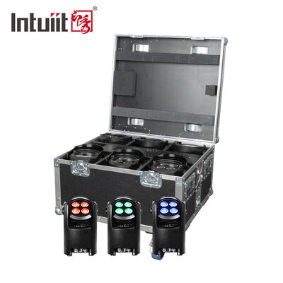 IP54 professionnel sans fil DMX batterie LED Par Light 4 * 12W RGBW 4 en 1 - télécommande de mariage