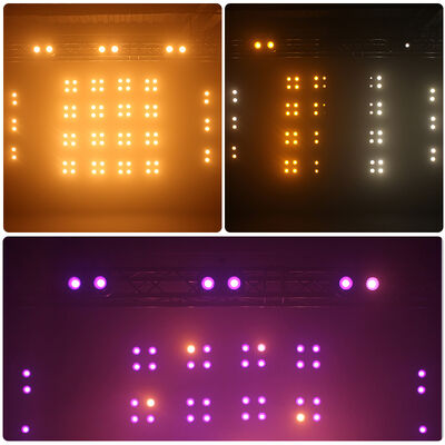 4-Eye LED COB Blinder Light 4x90W RGB Blanc chaud Amber Blinder Strobe DMX512 Pixel Control Les lumières de scène pour les événements