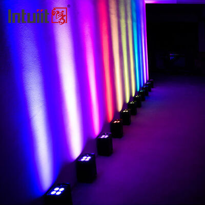 IP54 professionnel sans fil DMX batterie LED Par Light 4 * 12W RGBW 4 en 1 - télécommande de mariage