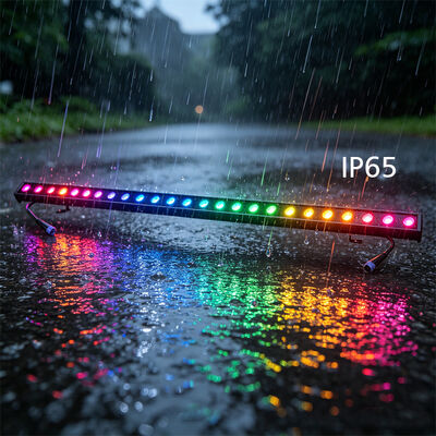 2x24W RGBW 4-en-1 IP65 Projecteur LED Linéaire d'Extérieur — Lumière de Lavage Étanche DMX512 pour Bâtiment, Pont & Paysage