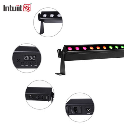 Lumière de lave-vaisselle LED intérieure 24x2W RGBW DMX512 Son éclairage de barre de scène active IP20 Lumière de lavage linéaire pour la décoration intérieure architecturale