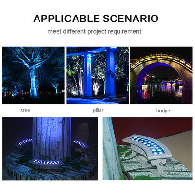 Professional 36W RGBW LED Landscape Flood Light IP65 Lumière d'arbre extérieure pour projet d'architecture de parc