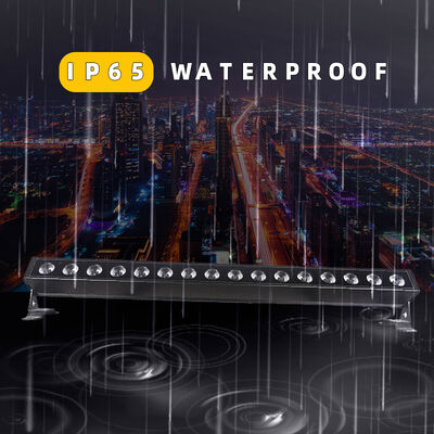 IP65 extérieur 16x5W RGBW 4 en 1 LED Lumière de barre de lave-vaisselle linéaire DMX512 Architecture de scène