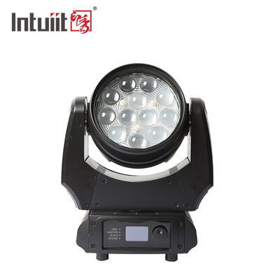 Vente à chaud Lumière de lavage de tête LED mobile 12x10W RGBW 4in1 DMX512 Lampette de teinture de scène professionnelle pour fête de mariage KTV
