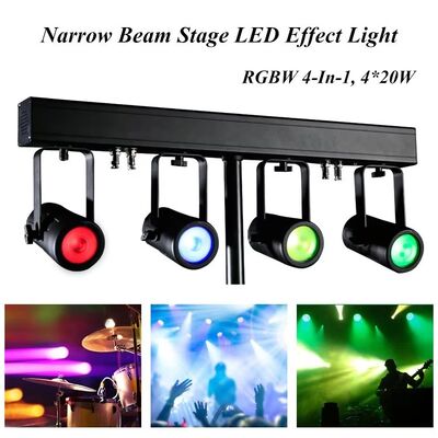 4x20W RGBW Kit de mise en lumière LED PAR 4 en 1