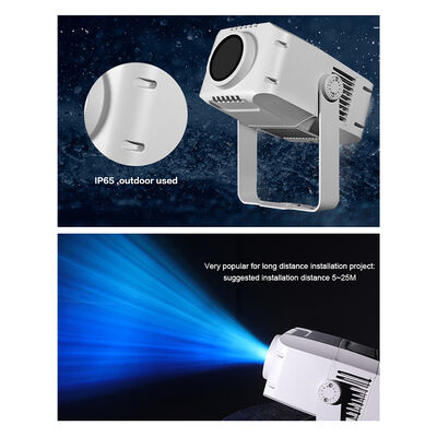 Projecteur de logo 100W Gobo — Projection de motif personnalisé IP65 DMX512 pour extérieur pour la publicité, les bâtiments et les événements