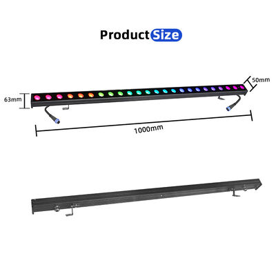 2x24W RGBW 4-en-1 IP65 Projecteur LED Linéaire d'Extérieur — Lumière de Lavage Étanche DMX512 pour Bâtiment, Pont & Paysage