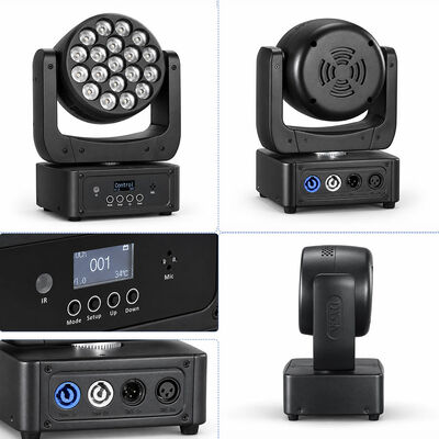 19x8w Rgbw 4in1 Lumière de lavage de tête mobile