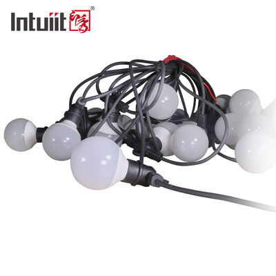Lumières imperméables de ficelle de globe du café RGBW avec 60 ampoules d'ABS