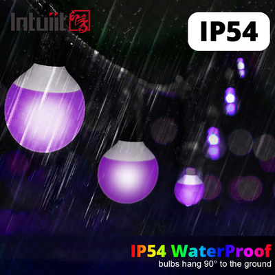 IP54 a mené le décor extérieur de Noël d'ampoule de pixel de Noël mené par 15m de la lumière RGBW d'étape