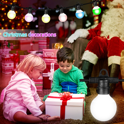 Lumières de Noël changeantes de lampe de décoration d'arbre de couleur futée de dmx de la ficelle RGBW d'IP54 1x1.8W 5050 LED