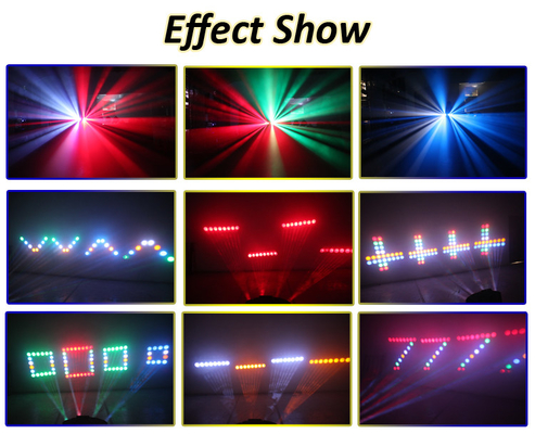 Quatre équipement coloré du DJ de lumière d'étape de la poutre LED de la lune RGBWY