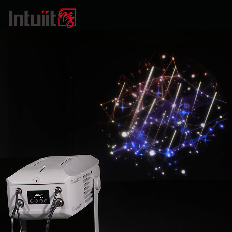 Projection de logo personnalisé laser étanche à l'extérieur porte intérieure plancher rotatif gobo projecteur 400w lumière de scène à LED