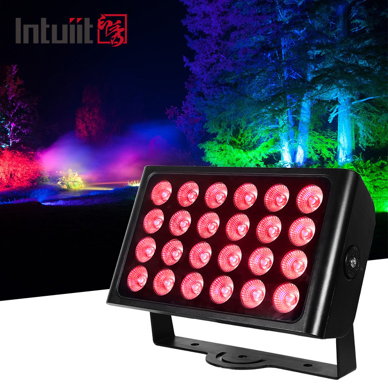 24PCS 160W lumière de couleur de la ville RGBW 4in1 ip65 étanche à l'eau haut bâtiment lavage led ville couleur lumière de scène