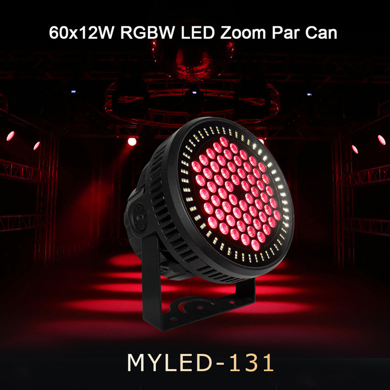 Éclairage extérieur architectural 60 PCS X 12W RGBW 4 en 1 LED étanche à l'eau Par lumière IP65