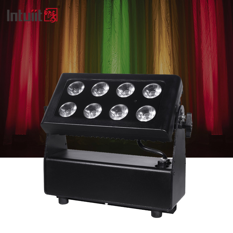 8*15W lumière de ville couleur RGBW 4in1 ip65 étanche à l'eau de haut bâtiment lumière de lavage de mur ville couleur LED