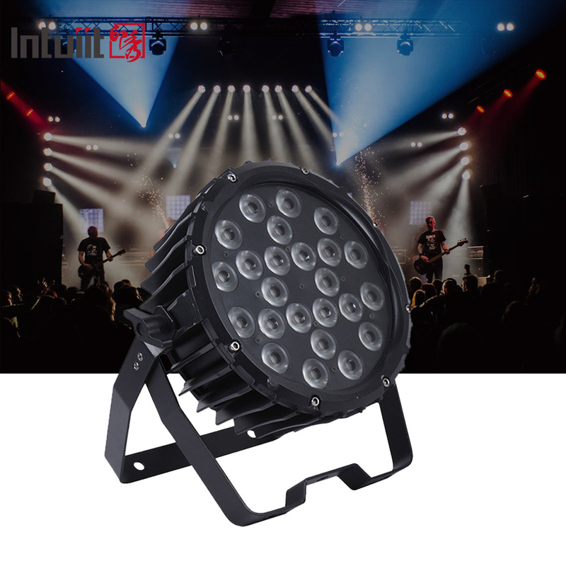 Lumière de scène professionnelle 82W RGB 24*Tri-3W Intérieure DMX512 Slim Flat Led Par Light