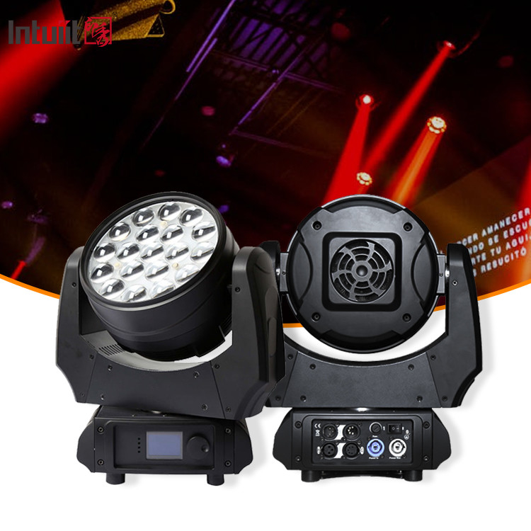Lumières de tête mobile LED Laver Zoom 19X10W RGBW 4 en 1 Laver Zoom LED Laver la tête mobile dj lumière de scène de la discothèque