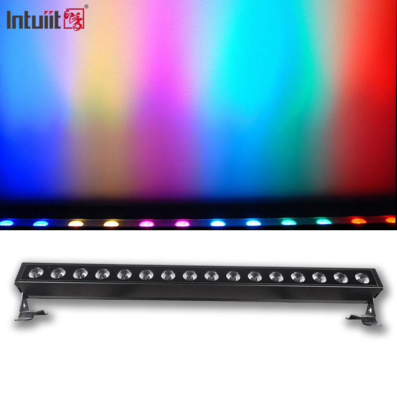 Chambre en aluminium étanche à l'eau IP65 éclairage extérieur 16*5w dmx512 rgbw led laveur de murs