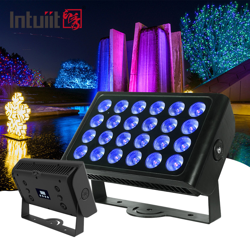 Vente à chaud 24pcs 160w LED RGBW 4 en 1 ville couleur lumière Laver Zoom pour le club de nuit en plein air